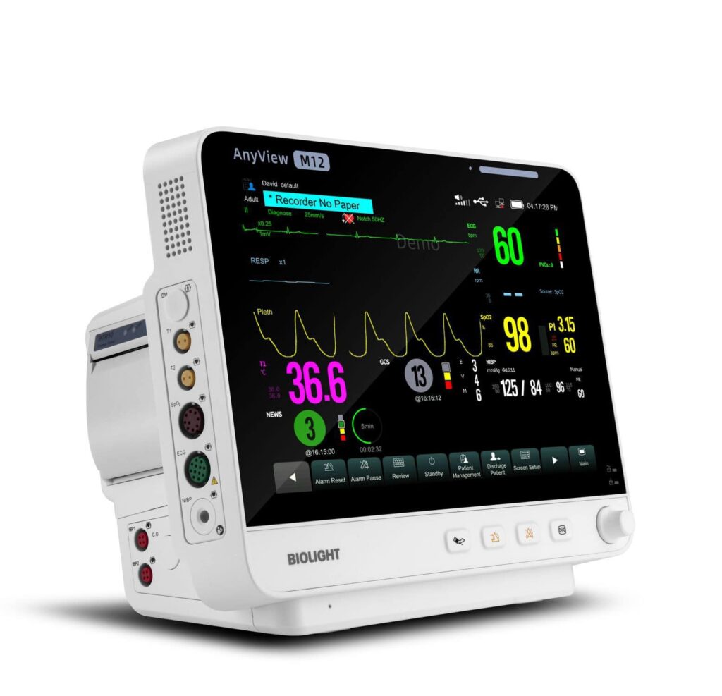 ecg patient monitor / respiratory rate / intensive care